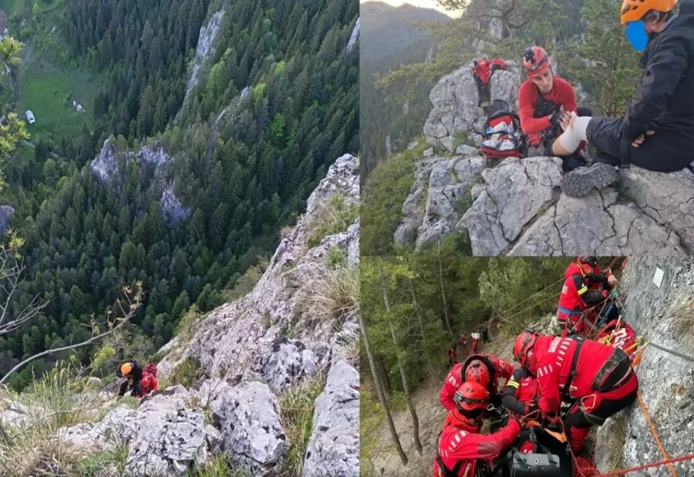 Misiune contracronometru în județul Neamț. Salvamontiștii au recuperat doi turiști din Cheile Șugăului-FOTO
