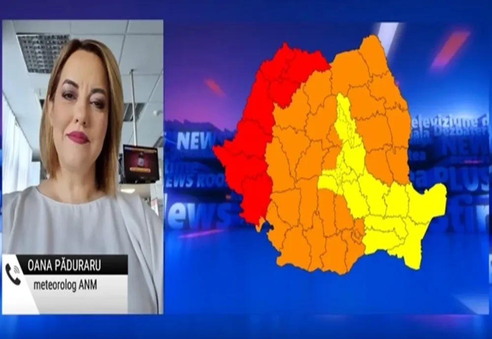 Vijelii extreme în țară și temperaturi de foc. La ce să ne așteptăm în orele următoare: noile date de la ANM