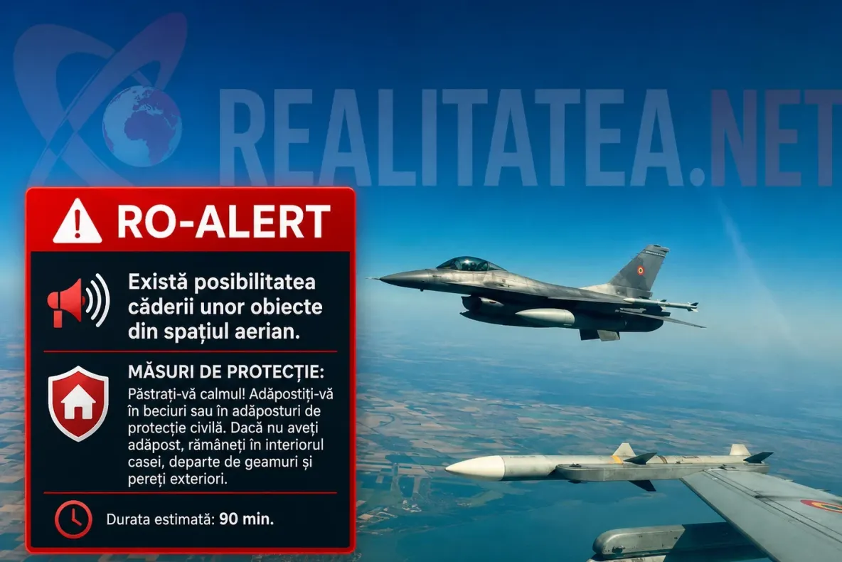 Încă o dronă s-a prăbușit în România. Populația din județele Galați și Tulcea, avertizată prin RO-ALERT să se adăpostească - VIDEO 