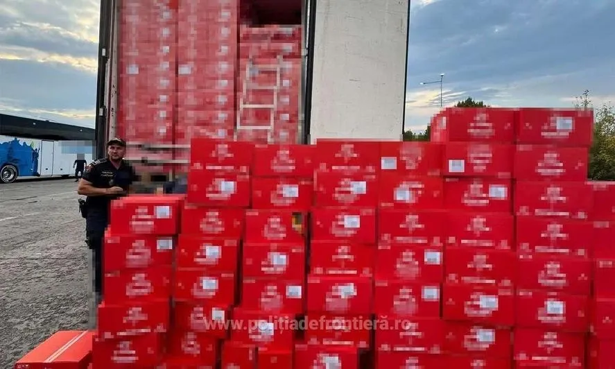 Ucrainean arestat după ce a fost prins cu 4 milioane de țigări, la Giurgiu: captură record