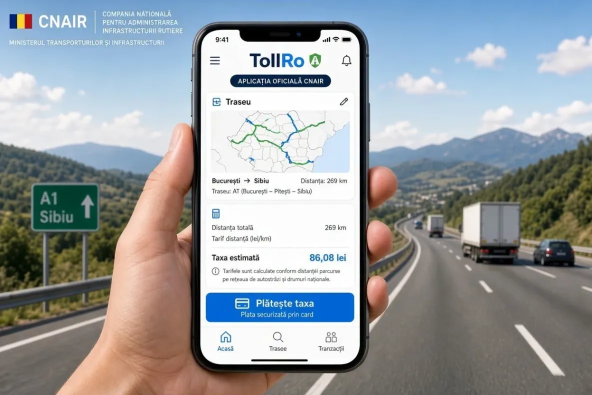 Noul sistem de taxare TollRo, blocat de numărul mare de accesări. CNAIR anunță când ar urma să fie stabilizat