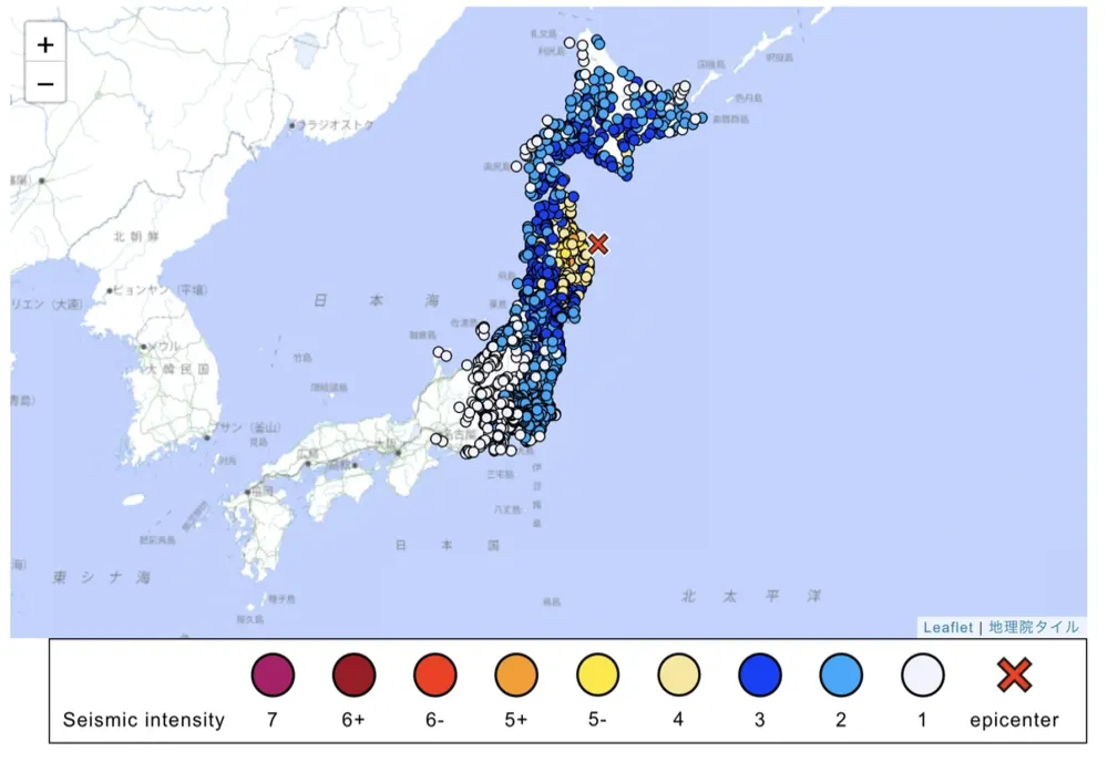 Seism puternic de 7,2 în nordul Japoniei. Unele trenuri de mare viteză au fost suspendate